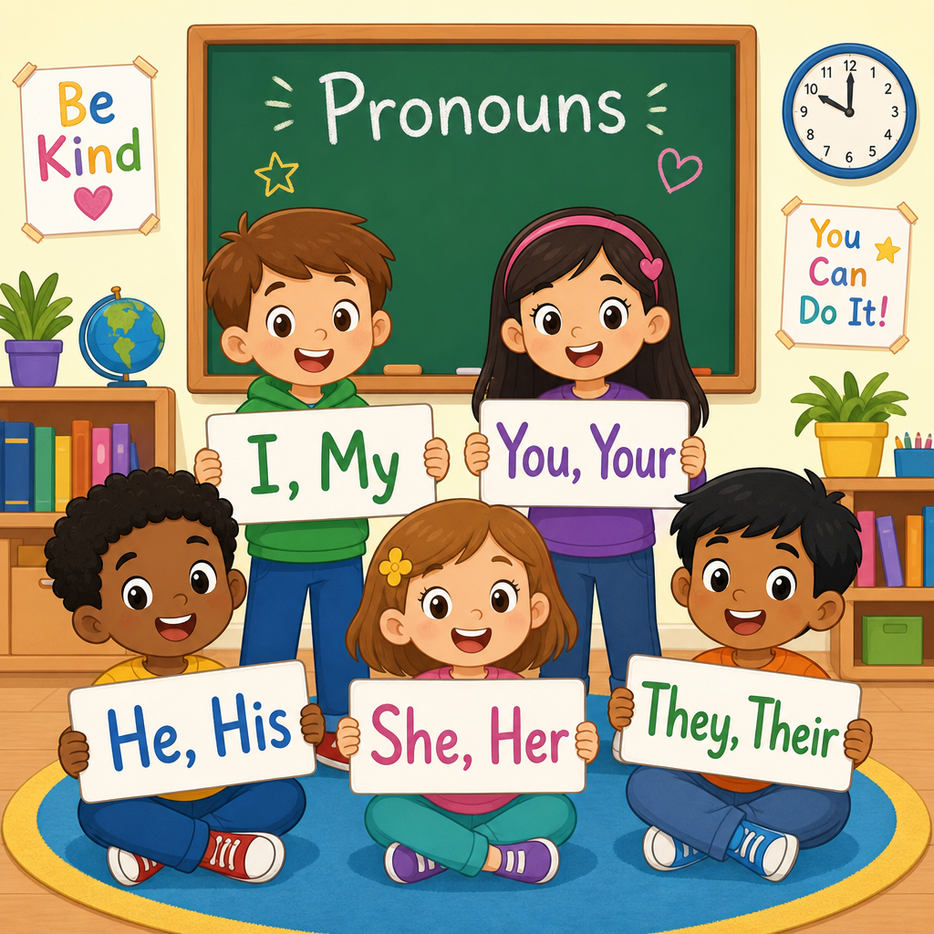 I/my, you/your, he/his, she/her, they/their. Part 1