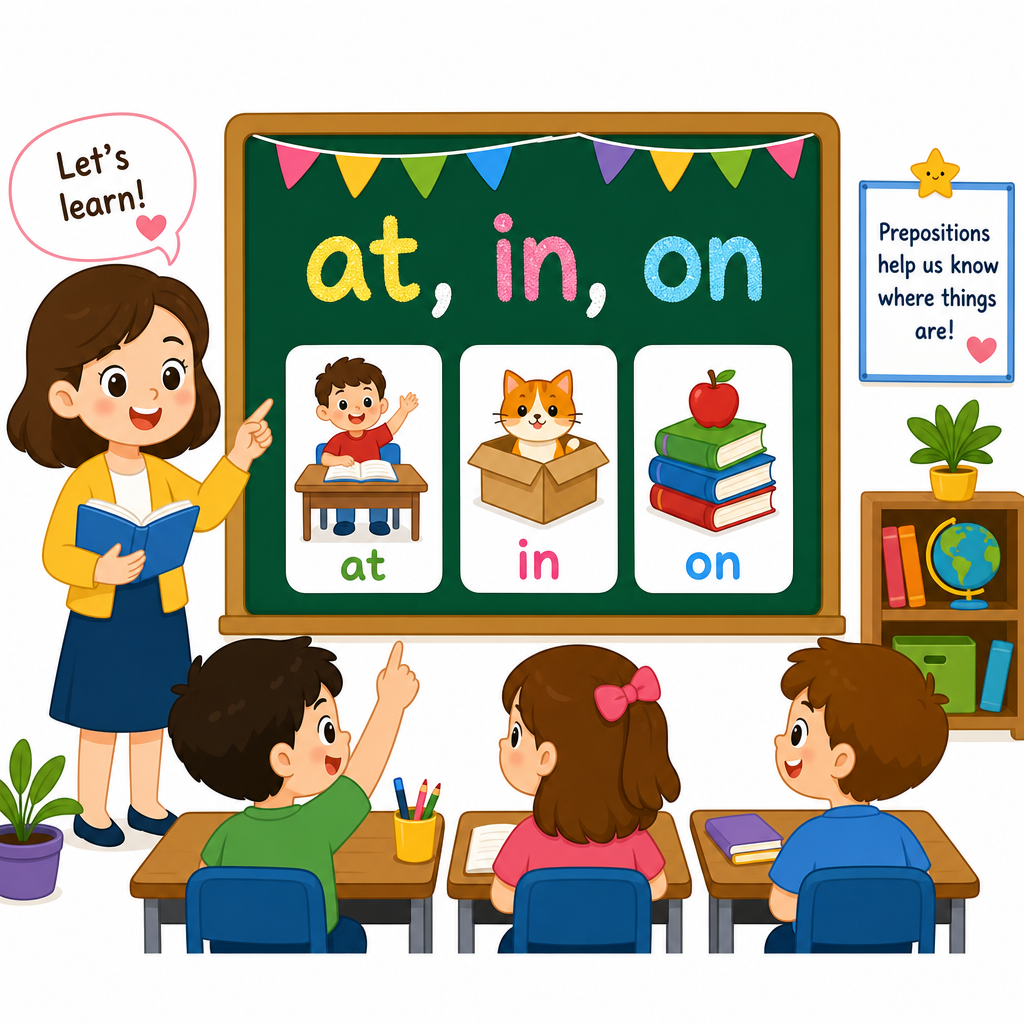 Prepositions of Time - at, in, on Part 1