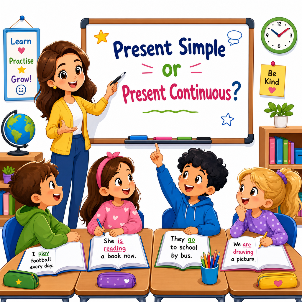 Present simple or present continuous Part 2