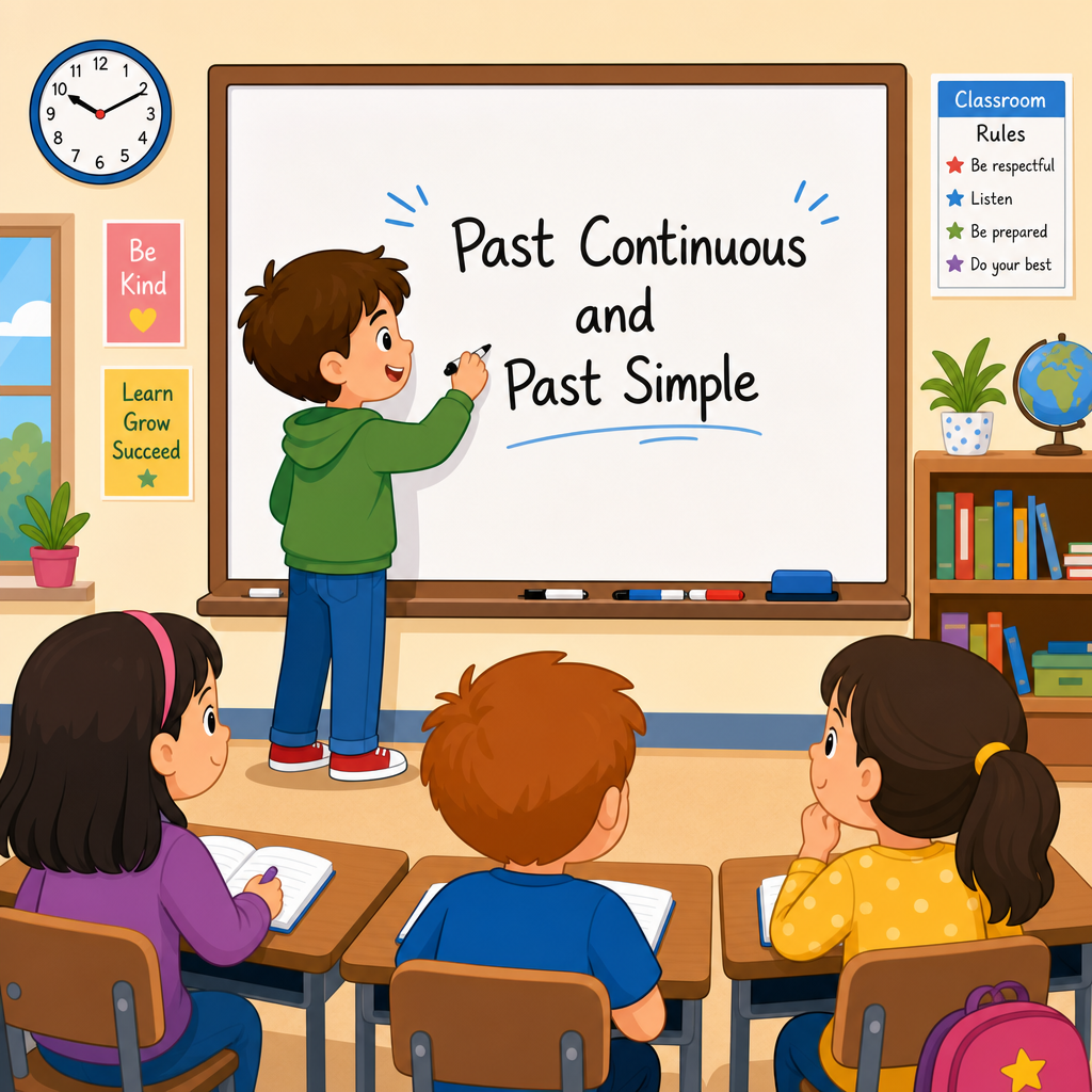 Past continuous and past simple Part 1