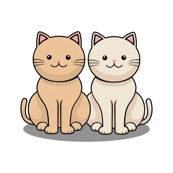 two cats